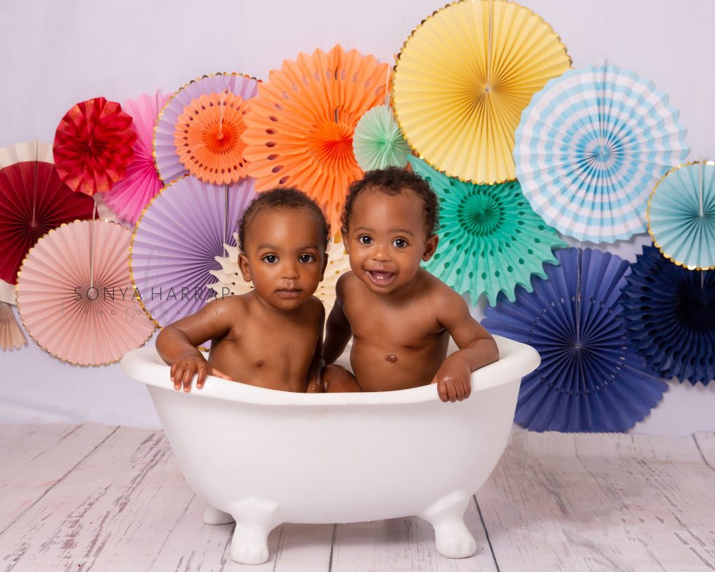 Rainbow twins red silk on green background Maternity and newborn photography Sonya Harrap Hertfordshire Welwyn garden city St Albands Hertford photographer --4