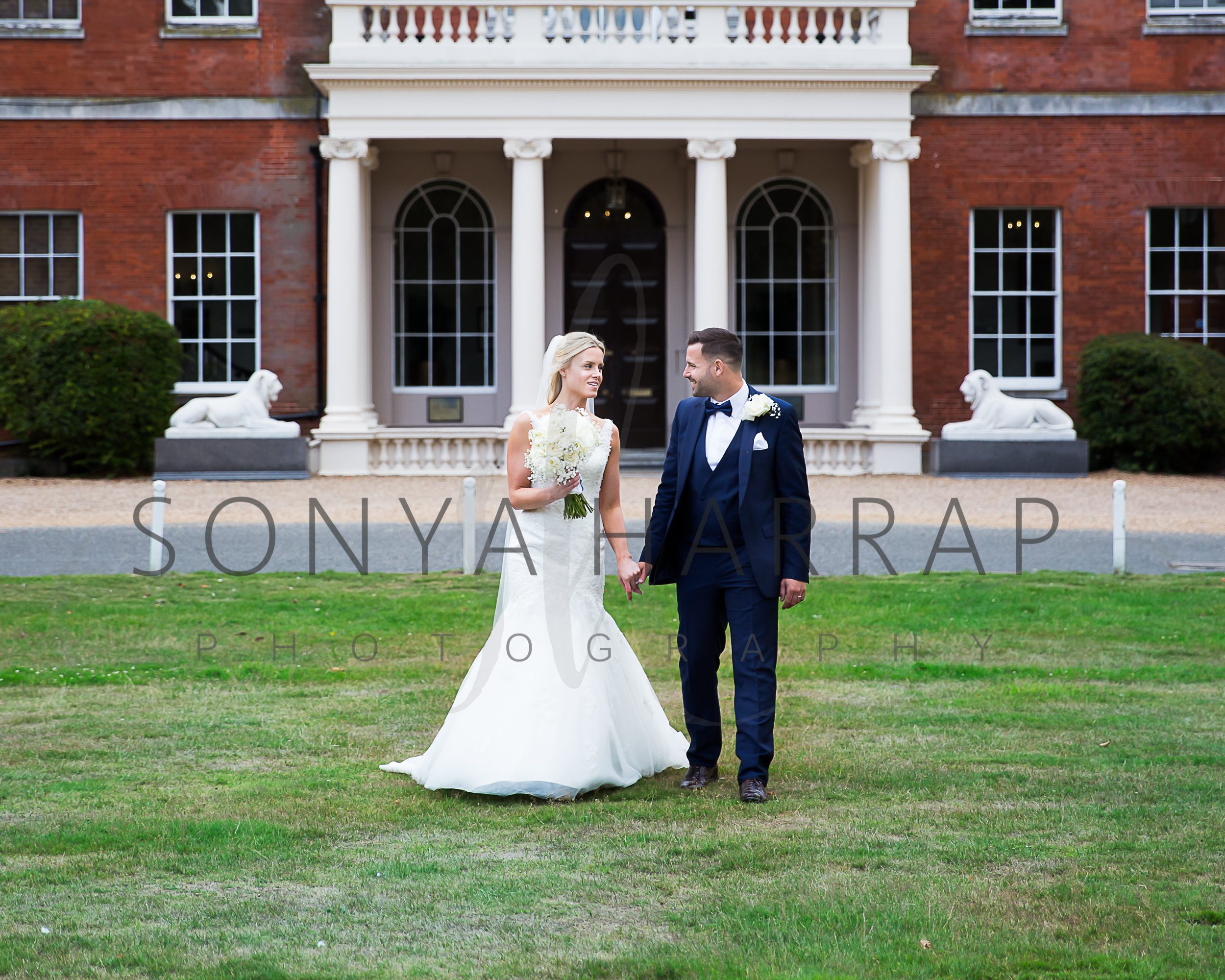 wedding photography by Sonya Harrap Hertfordshire church service of bride and groom and photos on theobald park herts